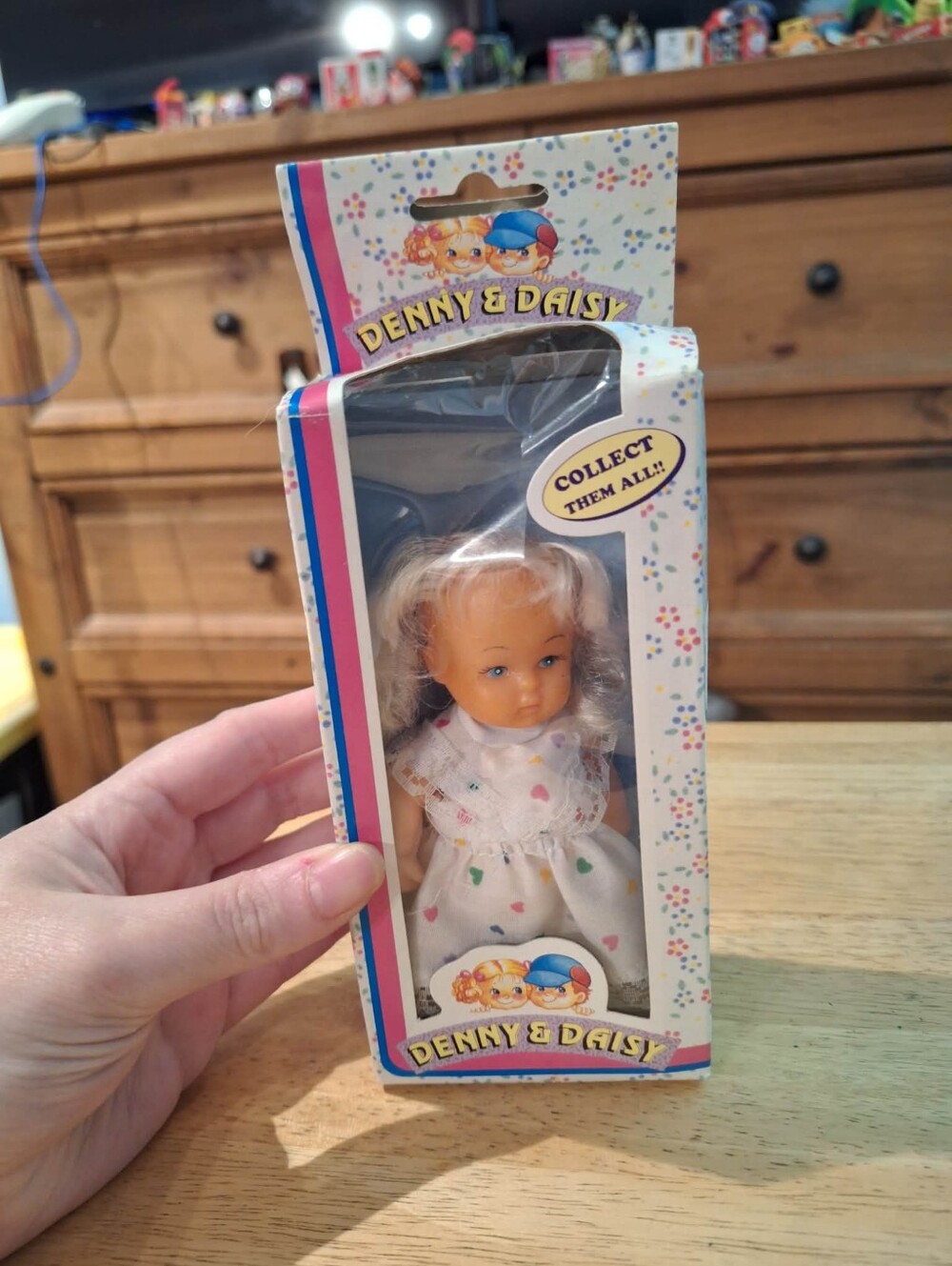 Vintage 70s Denny & Daisy Pocket Doll In Box Collectible Toy